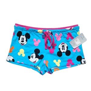 Disney Classic Mickey Mouse Women Pajama Boxer Shorts Small